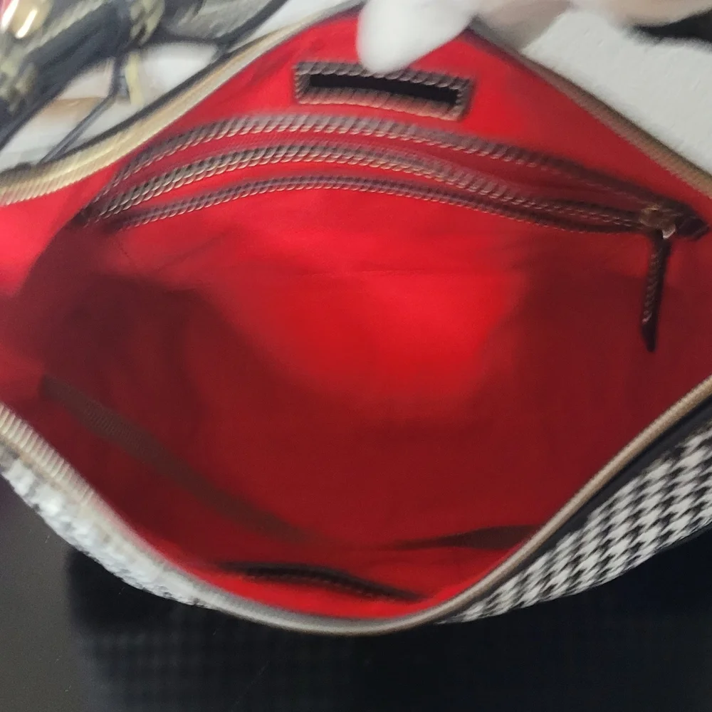 Dooney & Bourke Houndstooth Hobo Shoulder Bag - Picture 14 of 16